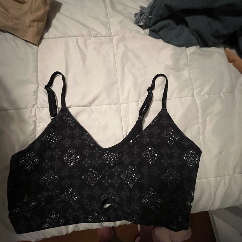 Joy lab Black Floral Lace Bralette — Women Intimates & Sleepwear Size 2xl